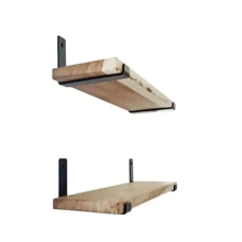 1 Prateleira Organizadora 80x20 C/ 1 Par de Mão Francesa P/ Otimização de Espaço