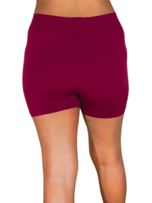 3 SHORT LICRA MUJER - Granate - Ver 2