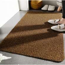 Tapete Limpiabotas Rectangular Impermeable De Secado Rápido - Alfombra Peludita De Entrada Para Atrapar La Suciedad Con Base Antideslizante (78x48 Cm) - Camel - Ver 1