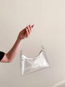 透明錢包體育場認可女性小透明斜跨包時尚可愛透視手提袋肩背袋。體育場認可12*12*15清晰透明手提包適用於音樂會、體育活動、節慶等活動