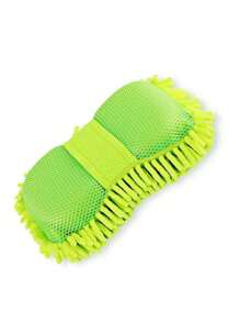 Esponja de microfibra extrasuave para lavado de coches limpieza automotriz - Verde Lima - Ver 4