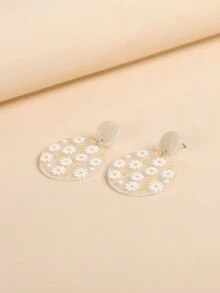 1 đôi Đúng mốt Phong cách Điền viên Acrylic Trong sáng & Hình học Váy rộng & Giống cúc Dangle Hoa tai - Nhiều màu - Xem 3