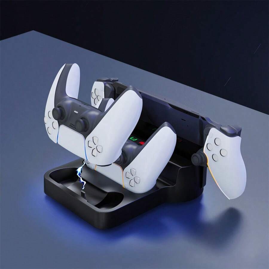 Trạm sạc cho trạm sạc PS Portal, Trạm sạc có đầu nối Type-C Tương thích với đế sạc tay cầm (Màu đen) - màu đen - Xem 1