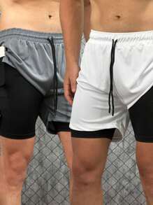 Men Shorts - 白色 - 查看 1