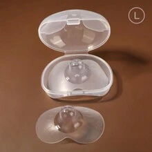 2 PCS Breastfeeding Mother Nipple Feeding Shield Butterfly Silicone Shields Protectors Soft Nipple Cover With PP Box