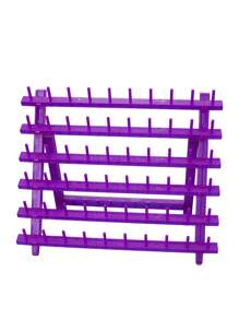 60-Spool Thread Rack, Plastic Thread Holder Sewing Organizer For Sewing, Quilting, Embroidery, Hair-Braiding Plastic Thread Rack/Thread Holder(Purple) - Purple - View 1