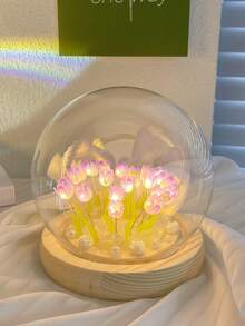 9入組,鬱金香夜燈,創意手工製作diy材料,花卉led燈床頭燈,房間裝飾派對裝飾 - 彩色 - 查看 12