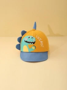 1頂嬰幼兒恐龍造型防曬棒球帽,適用於春夏秋季 - 彩色 - 查看 2