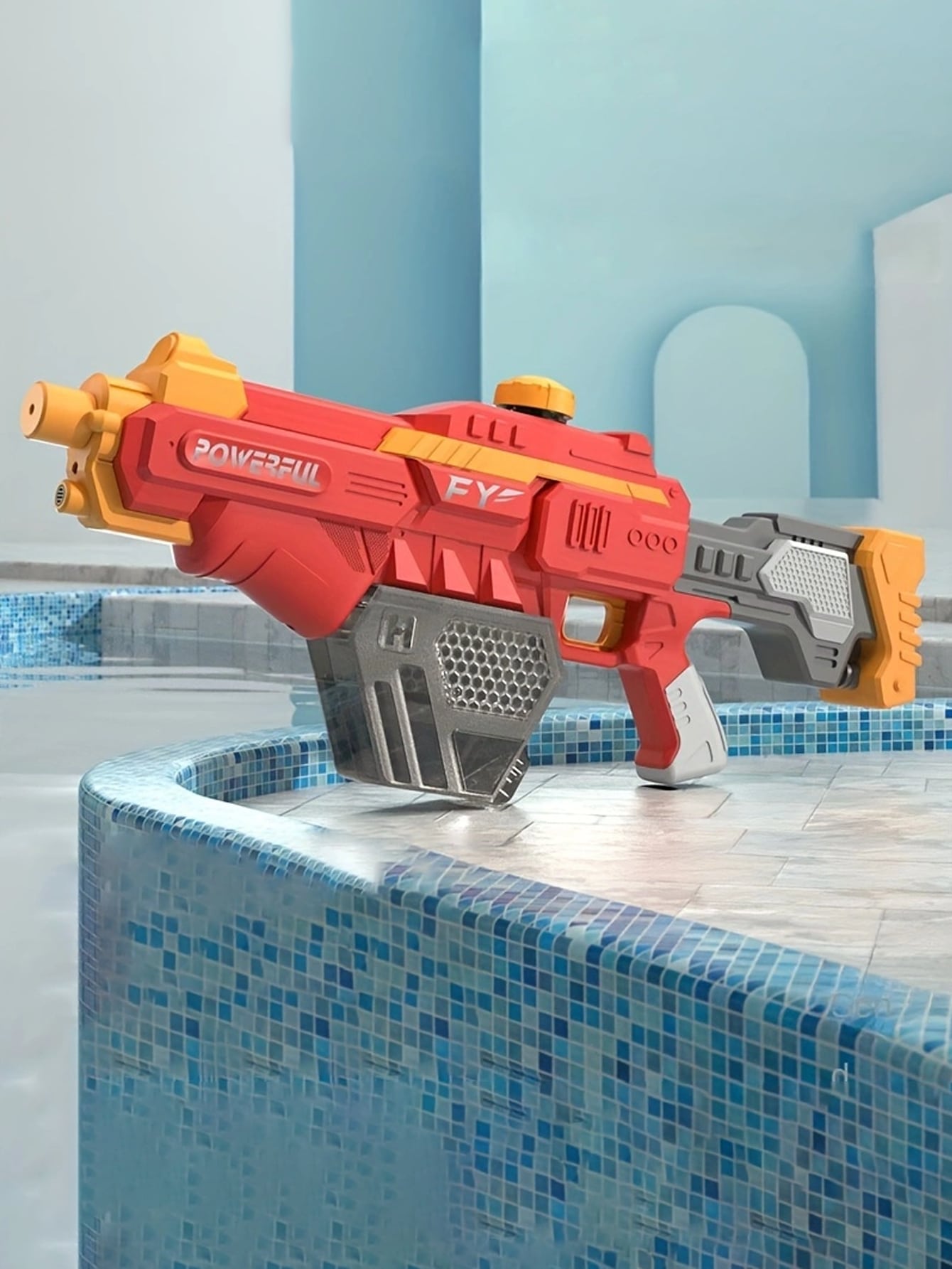 Super Soaker-waterpistolen 17.5 Inch, Krachtigste Elektrische Waterpistool Automatische Zuigwater Lange Levensduur Van De Batterij Geschikte Spuitpistolen Voor Zwembad Strand Parent Chi