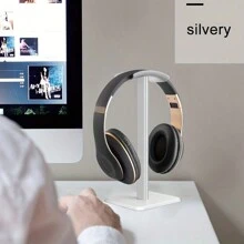 帶軟橡膠夾的耳機和耳罩架，適用於藍牙遊戲耳機和通用耳機，在網吧桌面使用 - 白色 - 查看 8