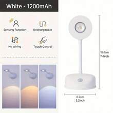 1個可充電led畫壁燈,具有觸控控制,3種照明模式和3種色溫,適用於客廳、臥室和樓梯[能源類別a+]