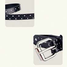 1pc Kids' Leather Belt, Short Cowboy Style Waist Belt For Boys' Suit Pants - Black - View 3