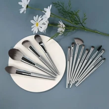 14 Stück Make-up Pinsel Set, weich & flauschig, beinhaltet Foundation, Lidschatten, Rouge Pinsel und Make-up Schwamm, geeignet für Anfänger und Profis. Set beinhaltet Make-up Pinsel, Make-up Kit, komplettes Make-up Zubehör, Make-up Pinsel Set, Make-up Geschenkbox