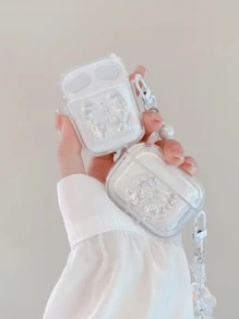 Transparent Bow-Knot Earphone Case Compatible With IPhone Earphones 1/2 Gen, New Wireless Earphone Protective Cover For 3/Pro/Pro2, Boyfriend/Girlfriend Gift