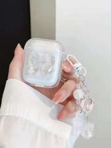 Transparent Bow-Knot Earphone Case Compatible With IPhone Earphones 1/2 Gen, New Wireless Earphone Protective Cover For 3/Pro/Pro2, Boyfriend/Girlfriend Gift