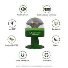 Zerostock LED One Connected - Luz de baliza de emergencia de coche oficial V16 - Aprobado por DGT - ✅ Entrega 48/72h