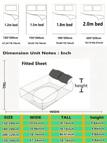 1 件多色活性印花床笠,時尚款式加厚法蘭絨多種尺寸柔軟舒適,適合家居、臥室和戶外 - 彩色 - 查看 8