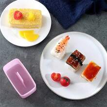 1pc Non-Stick Spam Musubi Mold For Perfectly Shaped Sushi Rice BallsAnd Onigiri Press Mold For Restaurants - Multicolor - View 5