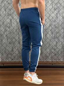 Men Pants - Blue and White - View 3