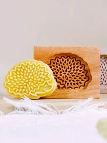Cippes 1 件木质饼干模具，带雕刻浮雕 3D 动物形状图案，适用于圣诞节、厨房烘焙工具、翻糖蛋糕饼干装饰、DIY 饼干切割模具、鸟、猫、猫头鹰、天鹅、刺猬、鱼 - 杏色 - 查看 10