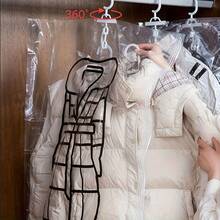 1pc Large/Medium Sized Hanging Vacuum Storage Bag For Down Jackets, Quilts, Clothing And Other Items - Clear - View 2