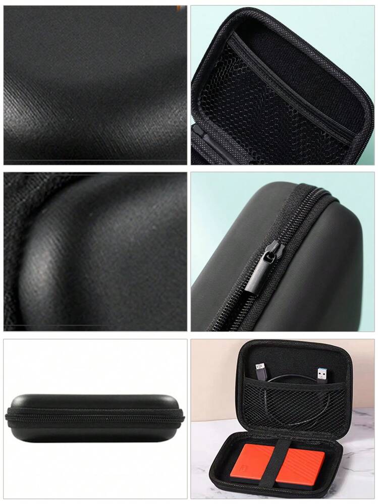 Yundoor Custodia Da Viaggio Per Hard Disk E Accessori Elettronici – Borsa Organizer Impermeabile, Piccola (Nera) - 2