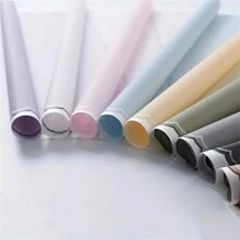 5 Stück/10 Stück/20 Stück wasserdichtes Blumenstraußeinwickelpapier, geeignet für Muttertagsgeschenke, Partydekorationen, Blumenladen-Artikel, Hochzeiten, Geburtstagsgeschenke, DIY - gold umrandet, koreanischer Stil mit Farbverlauf, einfarbig mit Roségold-Rahmen, Schulanfang am Valentinstag