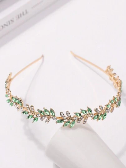 1pc Fashionable Princess Crown & Rhinestone Decor Birthday Hair Accessory Headband For Women Royal,Hairband,Hair Hoop Tiara Hair Garland Costume Crown, Tiara Crown, Wedding, Bridesmaids Gifts, Looks Of Party, Hair Accessories