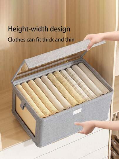 1pc Triple Decker Drawer Divider Storage Box For Underwear, Sock And Other Small Clothes, Household Necessity For Students' Dormitory