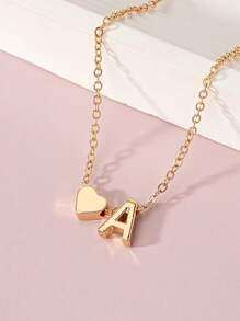 1 chiếc vòng tay kim loại thời trang cá nhân hóa 26 chữ cái đầu hình trái tim theo phong cách Châu Âu và Châu Mỹ, hoàn hảo làm quà tặng Ngày của Mẹ, trang phục hàng ngày, Ngày lễ tình nhân, Quà tặng lễ hội, Tốt nghiệp, Quà tặng mùa tựu trường, Vòng tay cho học sinh Ngày lễ tình nhân, Mẹ, Mẹ, Ngày của Mẹ, Quà tặng - Vàng - Xem 4