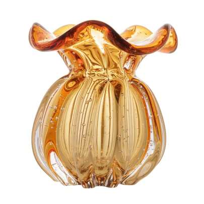 Vaso Decorativo Trouxinha Tipo Murano Veneza Flores