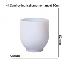 1 Miếng DIY Keo dính Khuôn Ba chiều Một nửa Trụ Vật trang trí Khuôn silicon Nhà  Phụ kiện Đồ trang trí - trắng - Xem 14