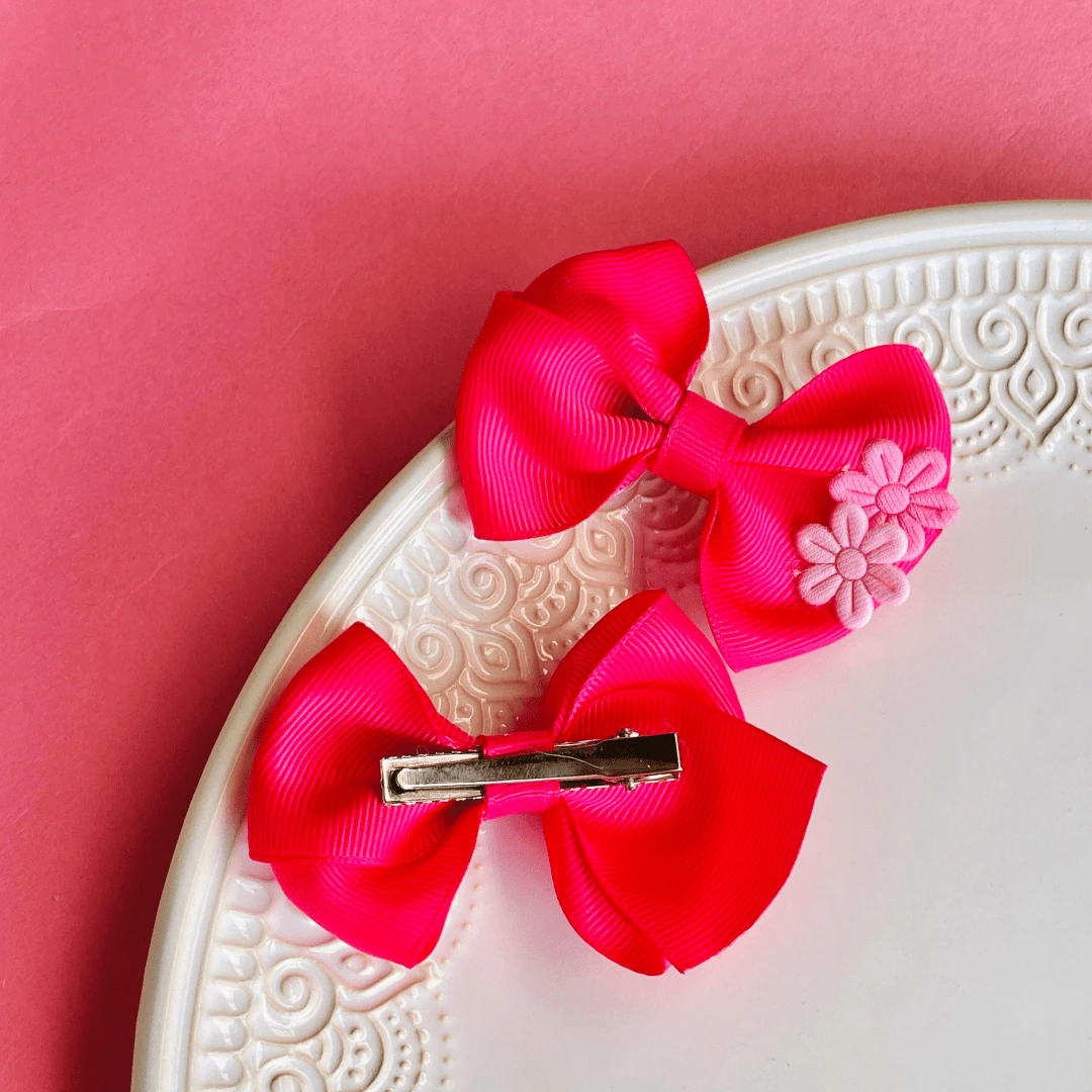 Kids Hair Accessories - Hot Pink - View 1