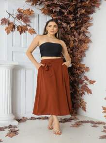 Women Skirts - Burdeos - Ver 3