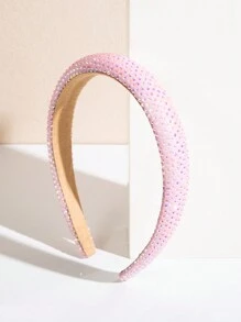 1件女士韓國風海綿&寶石裝飾髮箍 - 彩色 - 查看 17