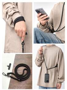 便攜式手機裝飾掛繩,適用於掛飾、鑰匙、錢包等 - 彩色 - 查看 1