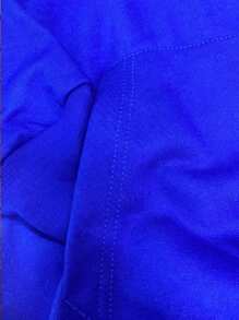 Sudadera con capucha cangurera y jareta - Azul Cadete - Ver 3