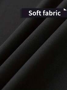 男友款男士长袖速干透气压缩衬衫，适合健身、跑步、篮球、足球、训练、锻炼和打底衫，圆领 - 黑色 - 查看 3