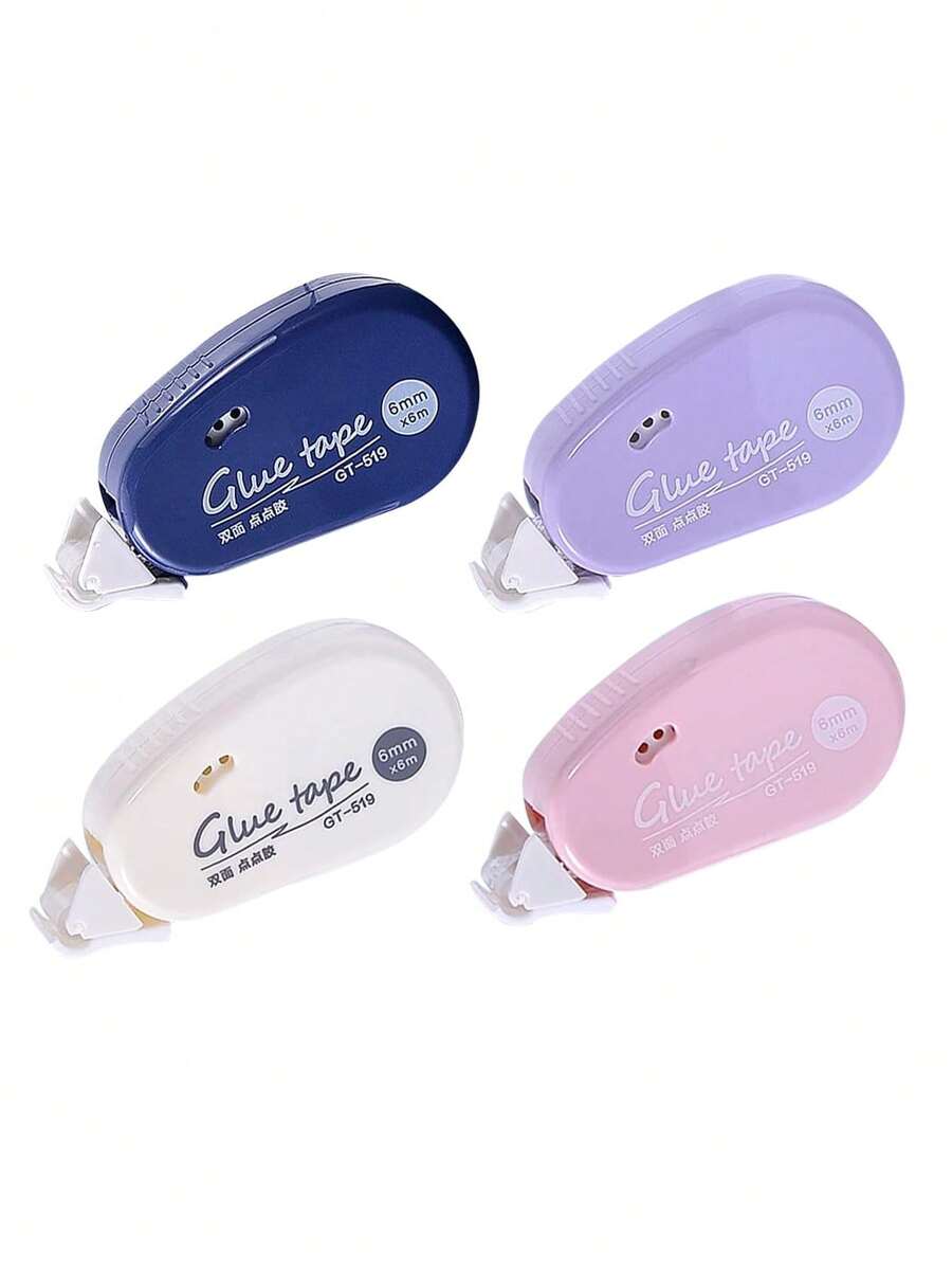 1入組/ 6mm*6m 雙面膠點膠帶滾輪,用於手工藝品裝飾辦公學校日誌用品 - 彩色 - 查看 1