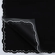 5 Stück/10 Stück/20 Stück wasserdichtes Blumenstraußeinwickelpapier, geeignet für Muttertagsgeschenke, Partydekorationen, Blumenladen-Artikel, Hochzeiten, Geburtstagsgeschenke, DIY - gold umrandet, koreanischer Stil mit Farbverlauf, einfarbig mit Roségold-Rahmen, Schulanfang am Valentinstag