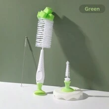 Prosty Nylon Gąbka Zasysanie Butelka do karmienia Sutek Smoczek Szczotka Komplety Biżuterii Woda Kubek próżniowy Czyszczenie ( 3 w 1 )