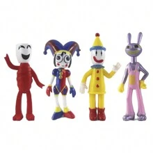 Figuras decorativas de payasos de circo 8 piezas - Morado - Ver 5