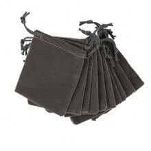 10x8cm Bao bì trang sức Nhung Túi đựng Với dây rút , Lý tưởng Đối với Vòng tay , Dây chuyền , Hoa tai , Móc chìa khóa , Những món quà lưu niệm , Buổi tiệc , Qủa tặng Dây Quấn - hình chữ nhật - Xem 17