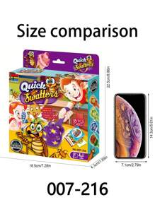 1組益智桌遊,包括快速舌環迷宮遊戲、跳躍羊遊戲、捕蟑螂遊戲、家庭遊戲、拼圖玩具、派對偵探遊戲、兒童生日禮物、萬聖節禮物 - 彩色 - 查看 10