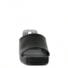 Artemisa Block Heel Slip On Sandals - màu đen - Xem 6