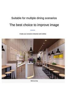 1 Miếng Không thấm nước Và Chống dầu Tạp dề nhà bếp Đối với Ăn uống , Cà phê Và Trà sữa Cửa hàng Nhân viên - màu đen - Xem 5