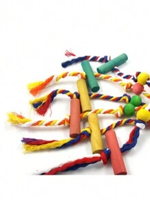 1 PC Bird Chewing Toy Funny Rope Parrot Toy Bite Resistant Bird Tearing Toy Cockatiels Parakeet Toy - Multicolor - View 9