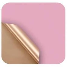 5 Stücke/10 Stücke/20 Stücke wasserdichtes Geschenkpapier mit Blumenmuster für Blumensträuße, Geschenkverpackungen, Muttertagsdekor, Partyzubehör – Goldrand, Farbverlauf, einfarbig, durchscheinend, für den Valentinstag zum Schulanfang