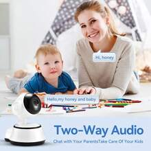 Wifi 1080p Hd雲安全攝影機,智能家居,隨時隨地查看,可雙向對講,室內監視攝影機 - 帶32G卡 - 查看 3