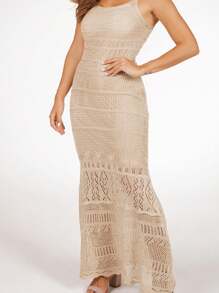 Women Dresses - 米色 - 查看 3